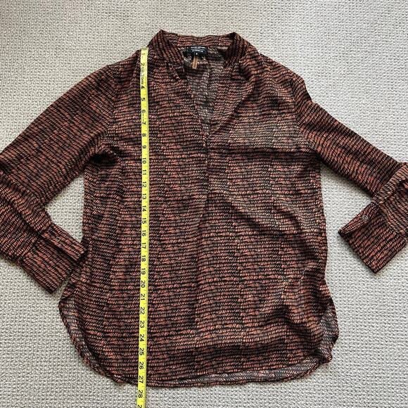 David Lerner x Evereve Bombay Stripes Long Sleeve Blouse - S - Picture 2 of 7